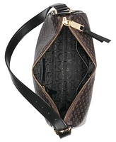 Calvin Klein Mandy Signature Top Zipper Shoulder Bag