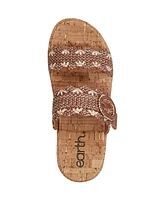 Earth Women's Subtle Woven Slip-On Platform Sandals
