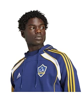 Adidas Men's Navy La Galaxy 2025 Travel Pullover Hoodie