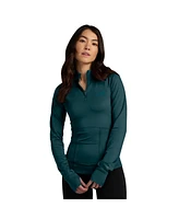 Fanatics Women's Midnight Green Philadelphia Eagles Elements Quarter-Zip Jacket