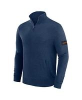 J. Palmer Men's Navy Chicago Bears Franchise Quarter-Zip Sweater