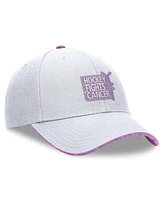 Fanatics Men's White Nhl Authentic Pro Hockey Fights Cancer Adjustable Hat