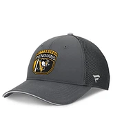 Fanatics Men's Gray Pittsburgh Penguins Authentic Pro Home Ice Trucker Adjustable Hat