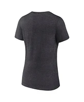 Fanatics Women's Heather Charcoal Kansas City Chiefs vs. Philadelphia Eagles Super Bowl Lix Matchup Final Battle V-Neck T-Shirt
