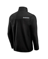 Darius Rucker Collection by Fanatics Men's Black Las Vegas Raiders Color Block Polar Fleece Full-Zip Jacket