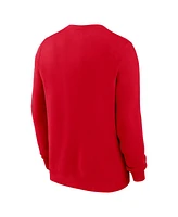 Nike Men's Red Georgia Bulldogs Arched Seal Pullover Sweatshirt