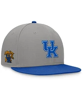 Top of the World Men's Gray/Royal Kentucky Wildcats Rally Two-Tone Fitted Hat