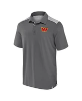 Fanatics Men's Gray Washington Commanders Long Shot Polo Shirt