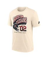 Nike Men's Natural Houston Texans Rewind Tri-Blend T-Shirt