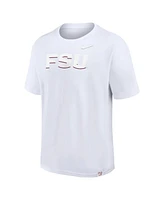 Nike Men's White Florida State Seminoles 2-Hit Statement Max90 T-Shirt