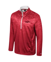 Colosseum Men's Cardinal Arkansas Razorbacks The Machine Half-Zip Jacket