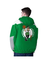 Starter Men's Green Boston Celtics Charger Half-Zip Pullover Jacket