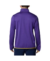 Columbia Men's Purple Lsu Tigers Park View Grid Fleece Omni-Wick Half-Zip Jacket