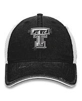 Top of the World Women's Black/White Texas Tech Red Raiders Radiant Trucker Snapback Hat