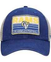 '47 Brand Men's Royal/Natural Los Angeles Rams Four Stroke Clean Up Snapback Hat