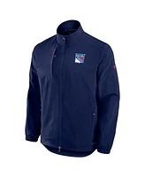 Fanatics Men's Navy New York Rangers Authentic Pro Rink Coaches Full-Zip Jacket