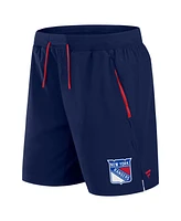 Fanatics Men's Navy New York Rangers Authentic Pro Rink Performance Shorts