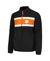 G-iii Sports by Carl Banks Men's Black Clemson Tigers Pinch Runner Half-Zip Top