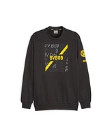 Puma Men's Black Borussia Dortmund FtblCore Graphic Pullover Sweatshirt