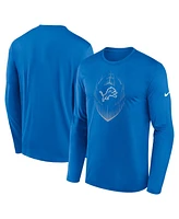 Nike Men's Blue Detroit Lions Icon Legend Performance Long Sleeve T-Shirt