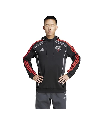 Adidas Men's Black D.c. United 2025 Travel Pullover Hoodie