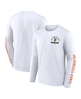 Fanatics Men's White San Francisco Giants Press Box Long Sleeve T-Shirt