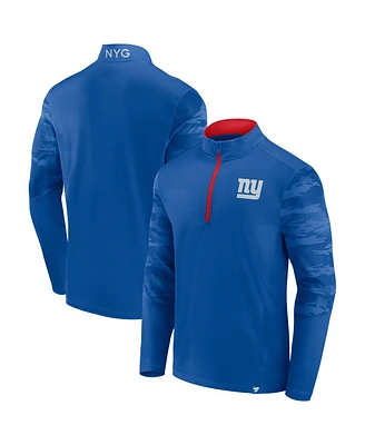 Fanatics Men's Royal New York Giants Defender Quarter-Zip Sweatshirt