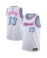 Nike Men's and Women's Bam Adebayo White Miami Heat 2024/25 Swingman Player Jersey - City Edition