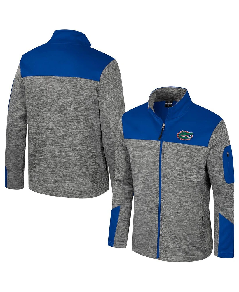 Colosseum Men's Gray/Royal Florida Gators Guard Full-Zip Jacket