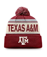 Top of the World Men's Maroon Texas A & M Aggies Prime Cuffed Knit Hat with Pom