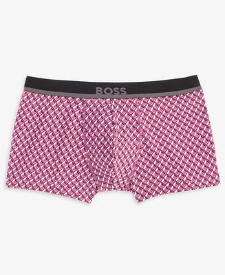 Boss by Hugo Men's Micro-Print Logo Trunks