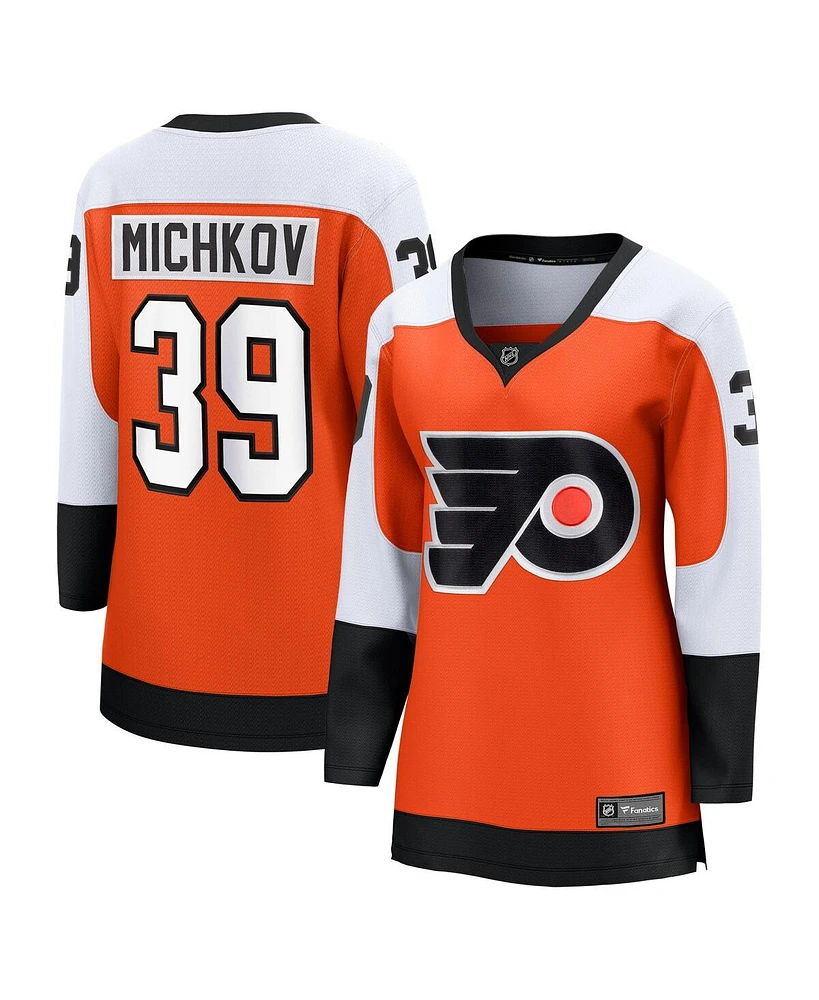 Fanatics Women's Matvei Michkov Orange Philadelphia Flyers Home Premier Breakaway Player Jersey