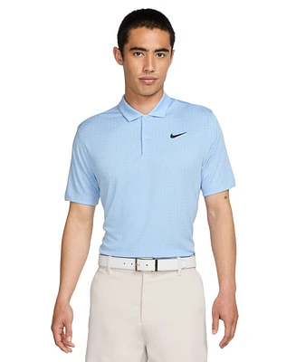 Nike Men's Core Dri-fit Classic-Fit Dot-Print Golf Polo Shirt