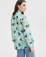 I.n.c. International Concepts Women's Floral-Print Blouse, Exclusively at Macy's