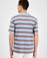 Hugo by Boss Men's Dockoe Relaxed-Fit Stripe T-Shirt