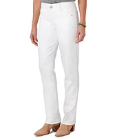 Democracy Petite Mid-Rise Straight-Leg Jeans