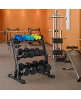 Lugo Heavy-Duty 3-Tier Dumbbell Rack