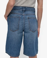 Dkny Women's Denim Bermuda Shorts