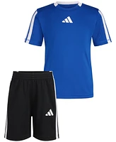 adidas Toddler & Little Boys Short-Sleeve Soccer T-Shirt Shorts, 2 Piece Set