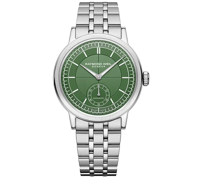 Raymond Weil Men's Swiss Automatic Millesime Small Seconds Stainless Steel Bracelet Watch 40mm