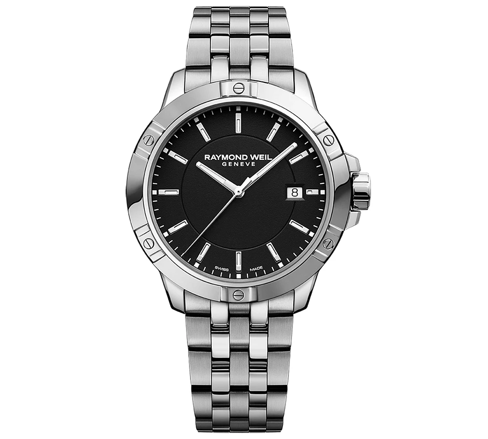 Raymond Weil Men's Swiss Tango Quartz Stainless Steel Bracelet Watch 41mm