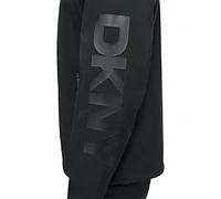 Dkny Men's Zip-Front Hooded Logo Jacket