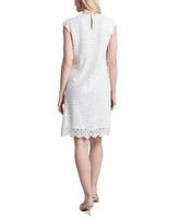 Jones New York Women's Medallion Lace Swing Dress