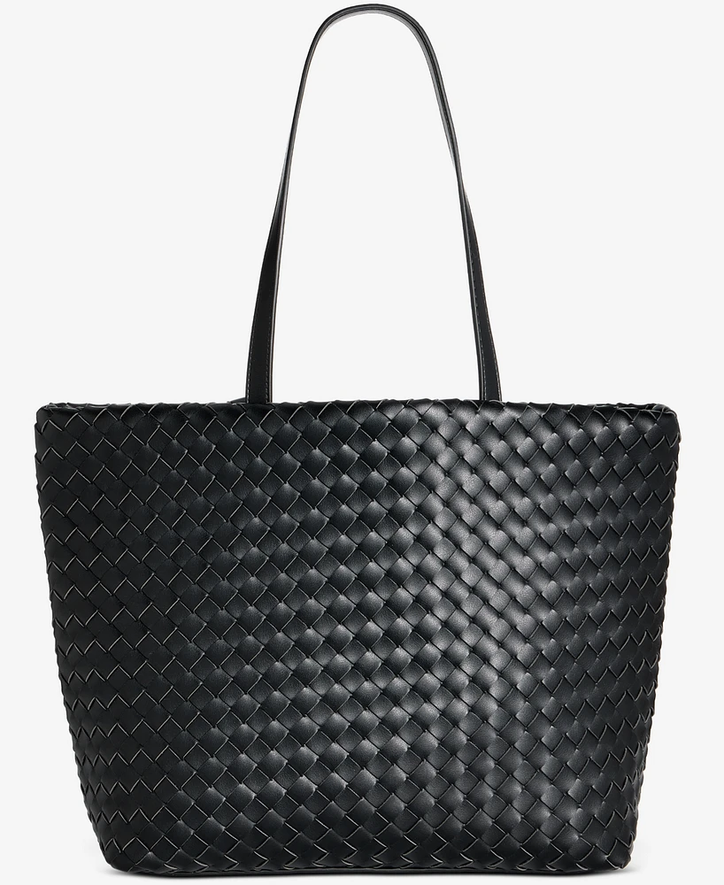 On 34th Extra-Large Woven Tote, Exclusively at Macy's