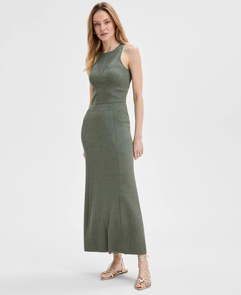 I.n.c. International Concepts Women's Ribbed Sweater Skirt, Exclusively at Macy's