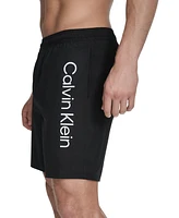 Calvin Klein Men's Regular-Fit Quick-Dry 5" Swim Trunks with Compression Short Liner