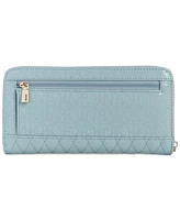 Guess Betula Quilted Large Zip Around Wallet