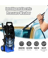 1800W 2030PSI Electric Pressure Washer Cleaner with Hose Reel