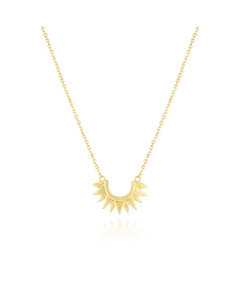 The Lovery Gold Sunburst Necklace 14K Gold