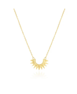 The Lovery Gold Sunburst Necklace 14K Gold